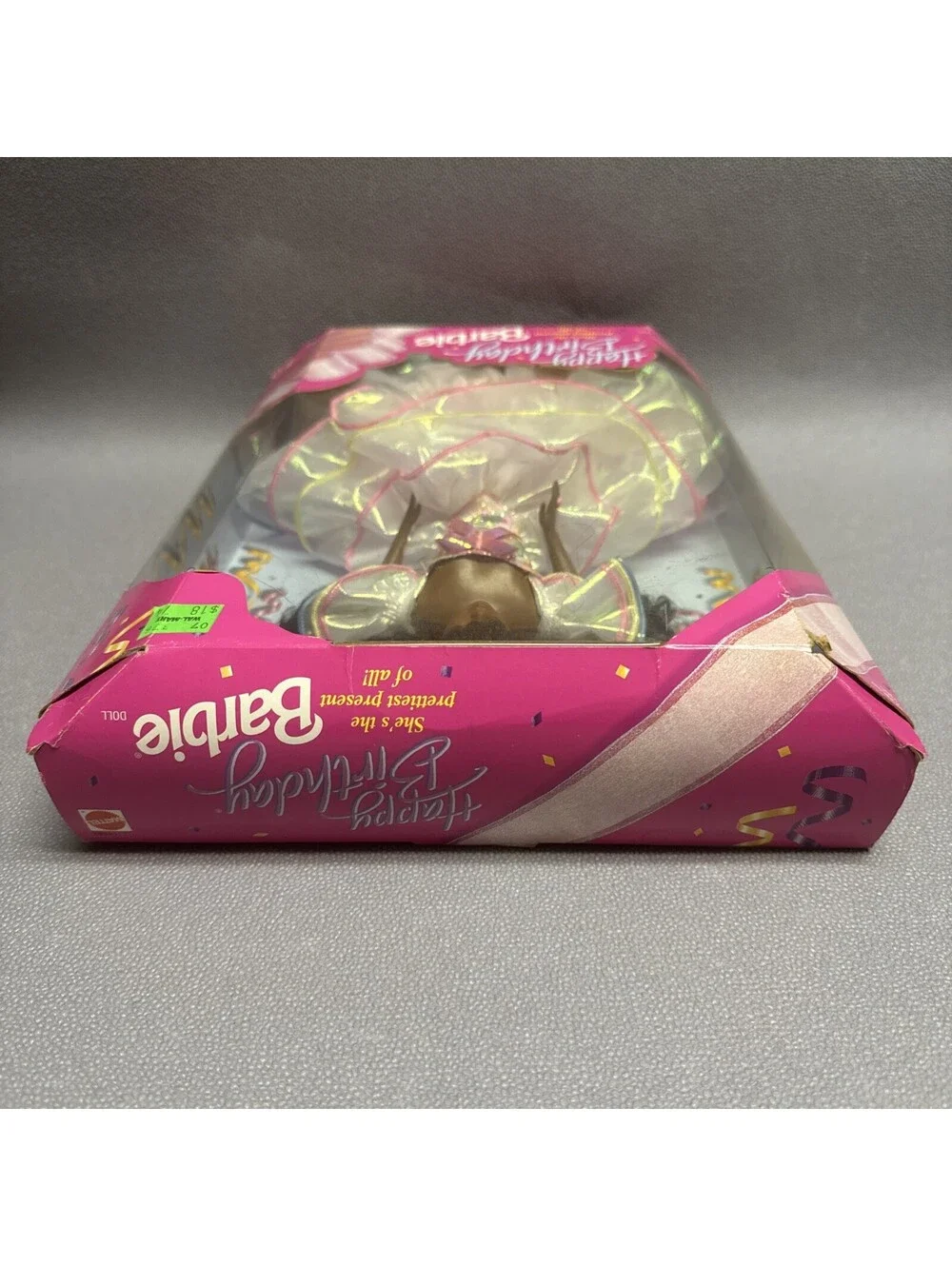 Vintage 1995 Mattel Happy Birthday African American Barbie Doll Damaged Box NRFB